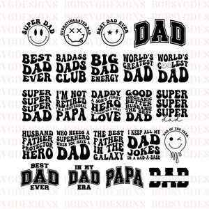 Papa SVG-Bundle, Retro Papa SVG-Bundle, Vatertags-Svg, Groovy Vati-Svg, Vater Sublimation, Vati Tshirt-Designs, Väter-Svg, lustiger Vati-Svg
