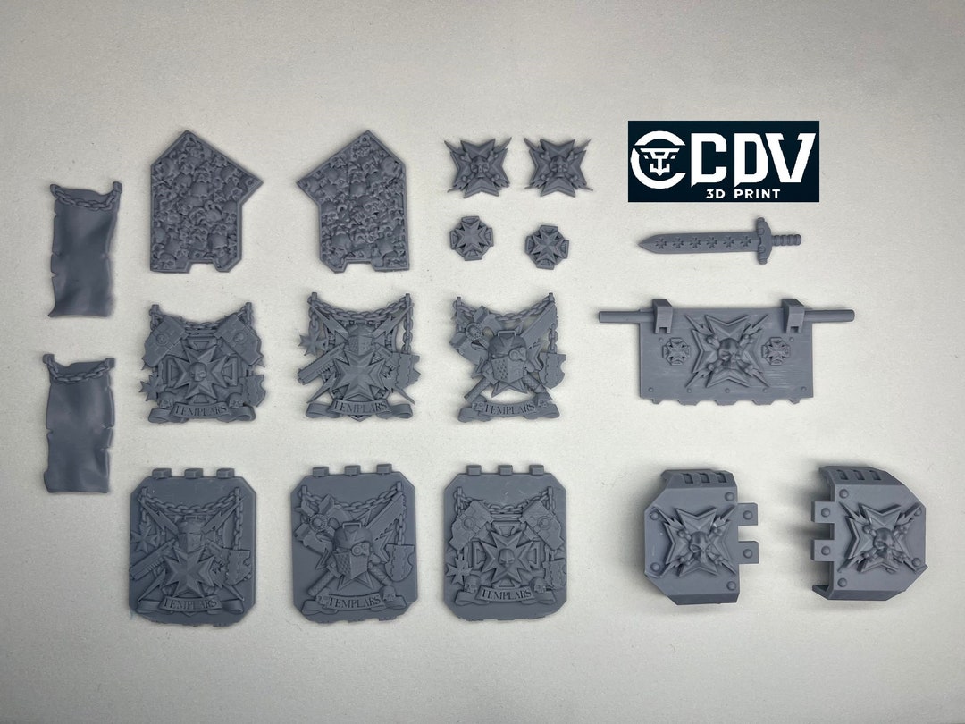 Black Templars for Heavy Vehicle Upgrade Bits Resin 4k Etsy
