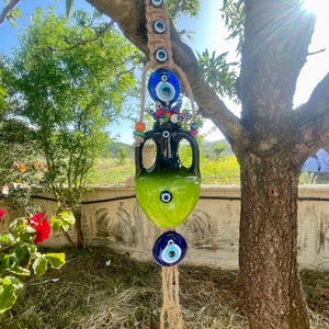 Evil Eye Wall Hanging,Door Decoration,Protection Gifts,New Home Gift,Evil Eye Home Decoration,Wall Art,Wedding FavorRear View Mirror Hanging