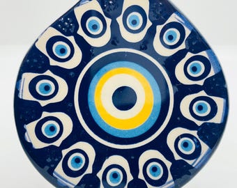 Decorazione da parete con malocchio, decorazione per porte, regali di protezione, regalo per la nuova casa, decorazione per la casa con malocchio, arte murale, bomboniera per matrimonio, specchietto retrovisore da appendere