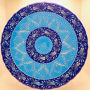 Handmade Turkish Ceramic Plate | Traditional Iznik Design | Decorative & Functional Art | Unique Gift from Turkey