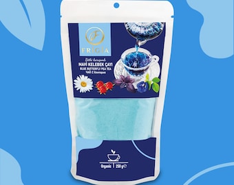 Butterfly Pea Herbal Tea Powder 750g - 3 Pack Blue Tea, Sweet Flavor, Natural Antioxidant Drink