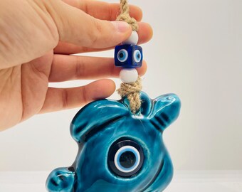 Decorazione da parete con malocchio, decorazione per porte, regali di protezione, regalo per la nuova casa, decorazione per la casa con malocchio, arte murale, bomboniera per matrimonio, specchietto retrovisore da appendere