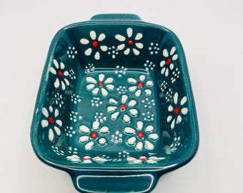Colorful Ceramic Bowl Handmade Pottery Dish for Serving & Decor | Rustic Kitchenware Gift Idea