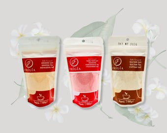 Organic Turkish Mint Sultan Tea Set – Handmade Herbal Tea Powder, Delicious Morning Tea, Natural & Refreshing Blend