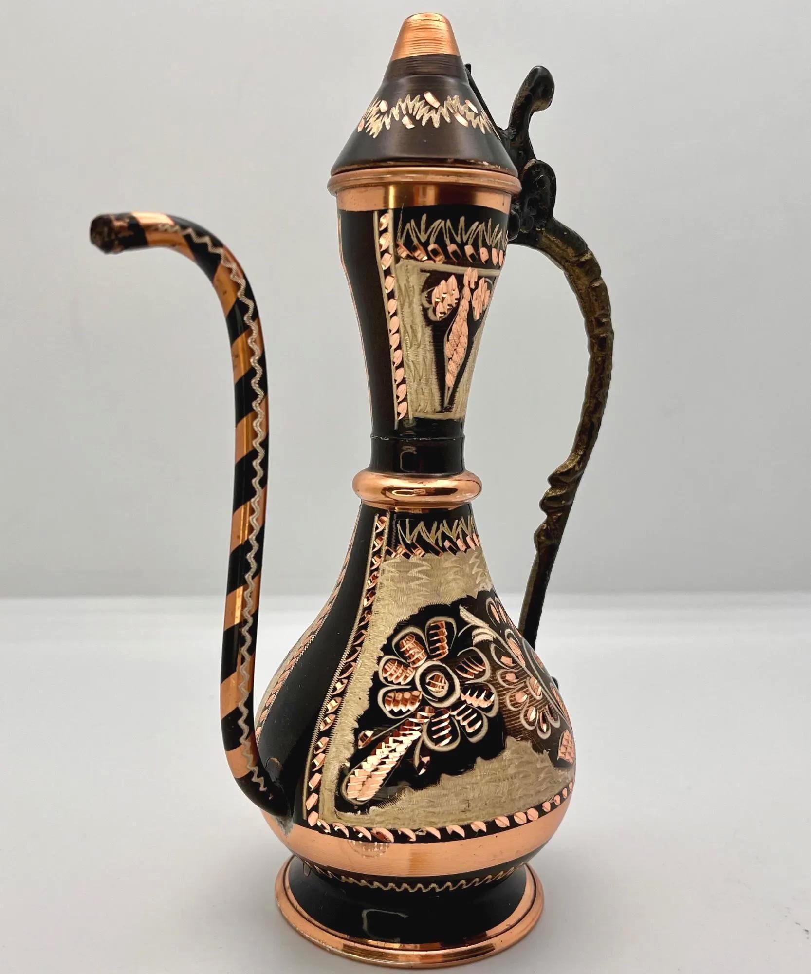 装飾銅製水差し - アンティークヴィンテージ装飾品 - Etsy 日本