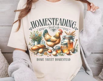 Homesteading Social Club PNG Home Sweet Homestead Png Farming Farm House Sublimation Design Trending Clipart Digital Download