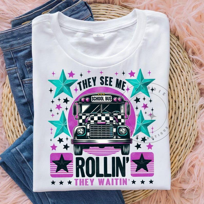 School Bus Driver They See Rollin' Waitin' Funny T-Shirt