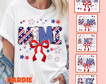 Patriotic Mimi PNG Bundle 4th of July Nana Png, Mama Png, Gigi Png, Mothers Day Gift Tshirt Sublimation Design Trendy Clipart Download