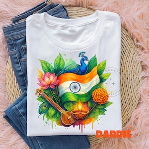 India Flag PNG, Indian Culture PNG, Patriotic PNG, India Vacation Travel Sublimation Design, Trending Clipart, Digital Download