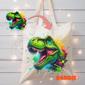 Dinosaur PNG T-Rex PNG Colorful Watercolor Dinosaurs Sublimation Design Trending Clipart Digital Download