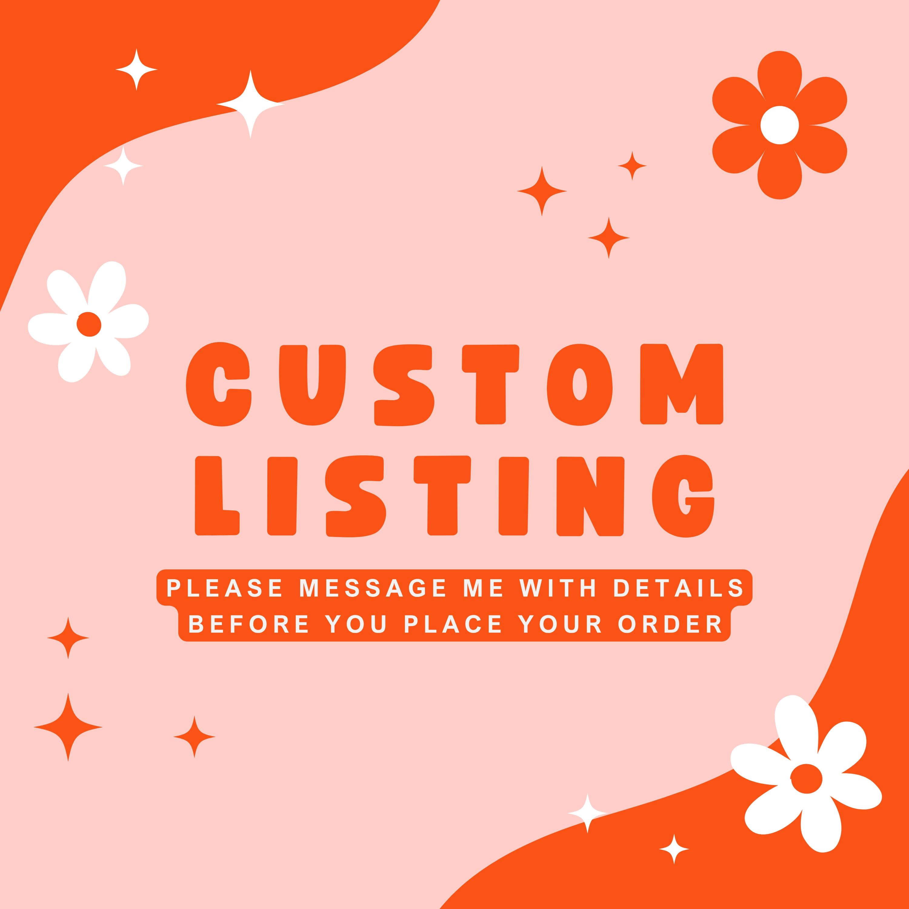 Custom Listing, Color Changes, Text Changes, PNG Sublimation Design