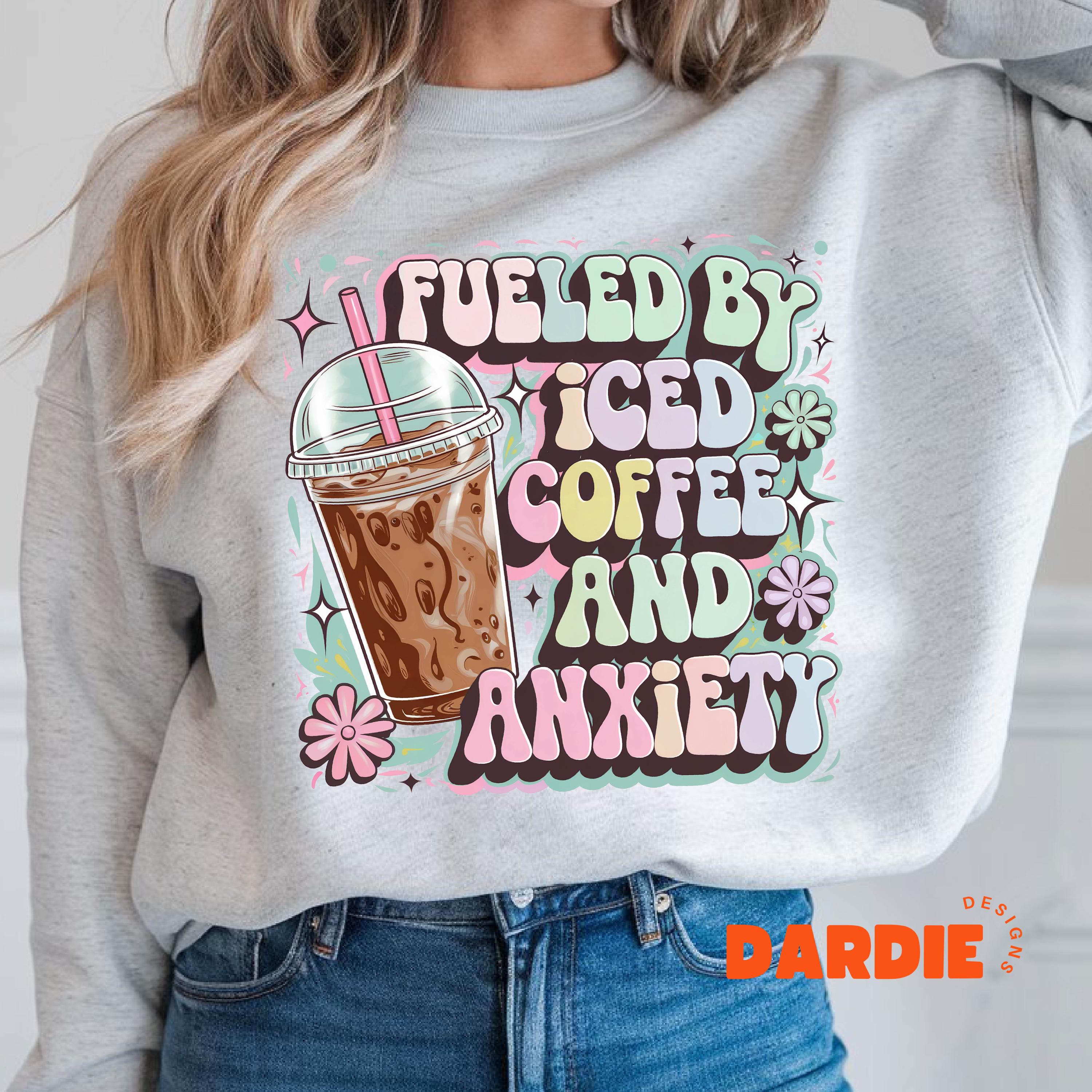 Funny Coffee Quote Png Iced Coffee Clipart Coffee Lover Fueled by ...
