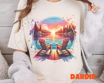 Lake Life PNG Life is better at the lake, lake vacation shirt png Sublimation Design Trending Clipart Digital Download