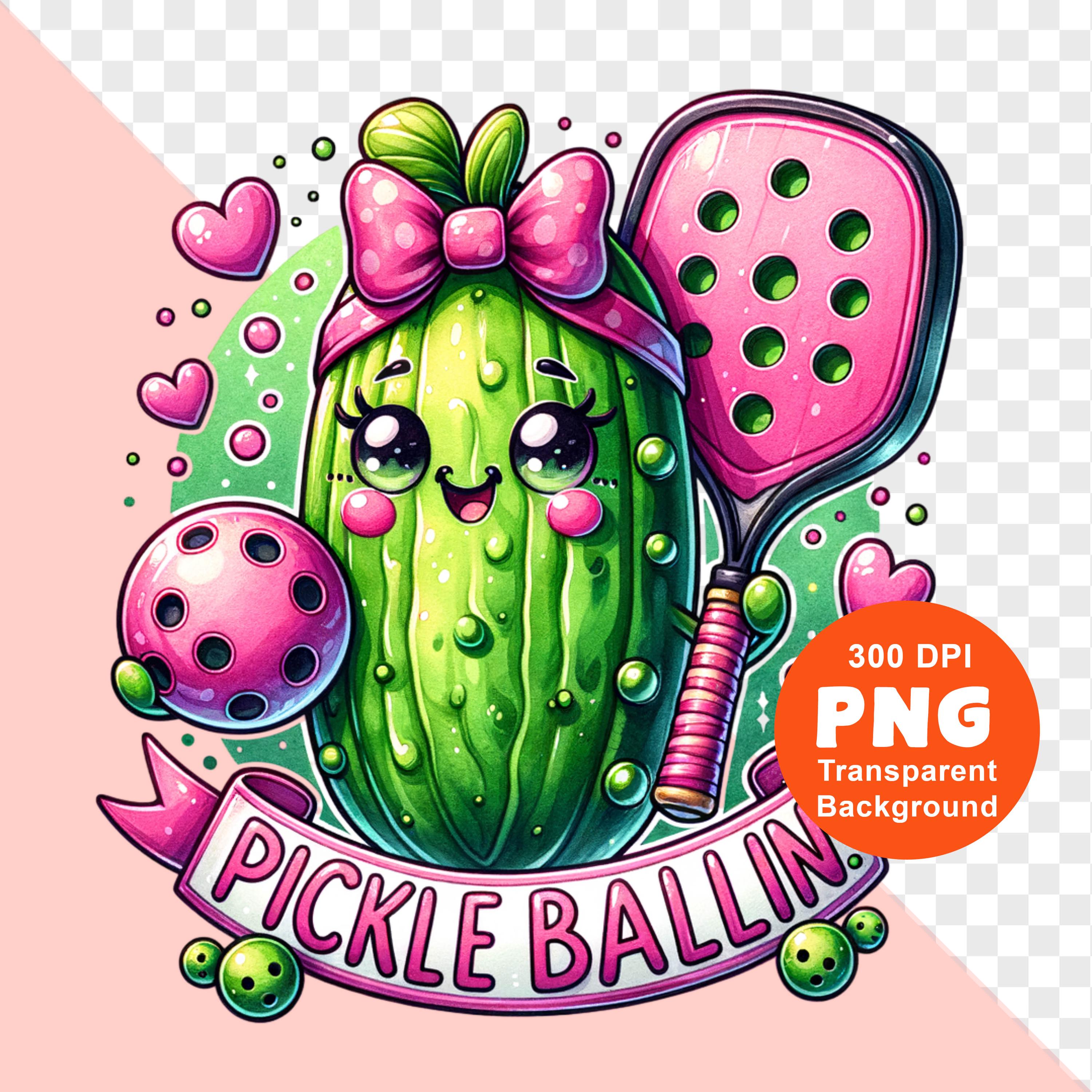 Pickle Ballin PNG Cute Funny Pickleball Png Sublimation Design