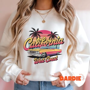 California PNG West Coast Png, Vintage Retro California Life Png Tshirt Sublimation Design Trending Clipart Digital Download