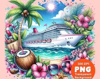 Cruise Ship PNG Cruisin Png Tropical Family Cruise Honeymoon Vacation Shirt Sublimation Design Trending Clipart Digital Download
