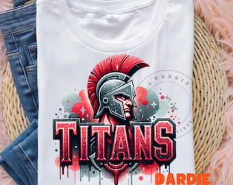 Titans PNG Titans Mascot Png Sport Png Football Baseball Basketball School Mascot Png Sublimation Design Clipart Digital Download