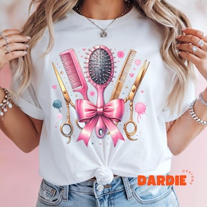 Cabeleireiro PNG Escova de Cabelo Png Cabeleireiro Png Design de Camisa Hair Hustler Design de Sublimação Tendência Clipart Digital Download