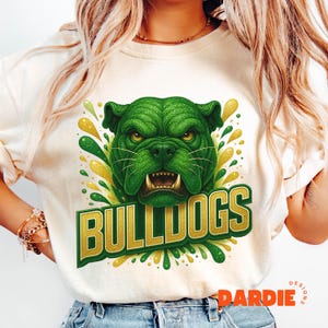 BullDogs PNG Sports Team Mascot Png Png Bling Glitter Bulldog School Spirit Png Sublimation Design Trending Clipart Digital Download