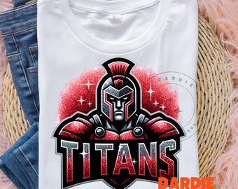 Titans PNG Titans Mascot Png Sport Png Football Baseball Basketball School Mascot Png Sublimation Design Clipart Digital Download
