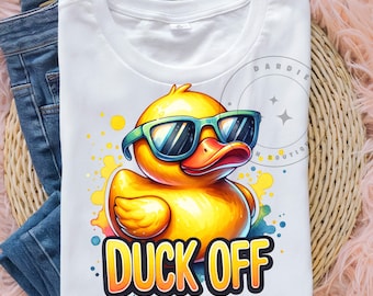 Duck Off PNG Funny Adult Png Sarcastic Duck Png Snarky Retro Attitude Sublimation Design Trending Clipart Digital Download