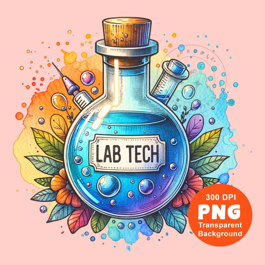 Lab Tech PNG Laboratory Technician Gift Healthcare Medical Field Lab ...