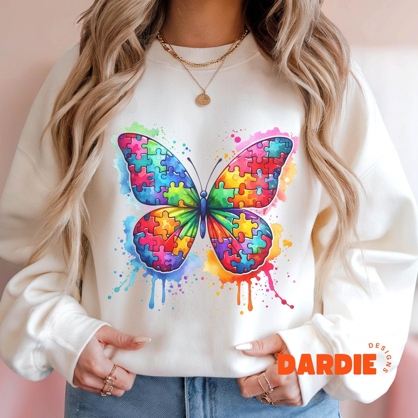 Puzzle Piece Butterfly Png, Autism Awareness Png, Autism Mom Png ...
