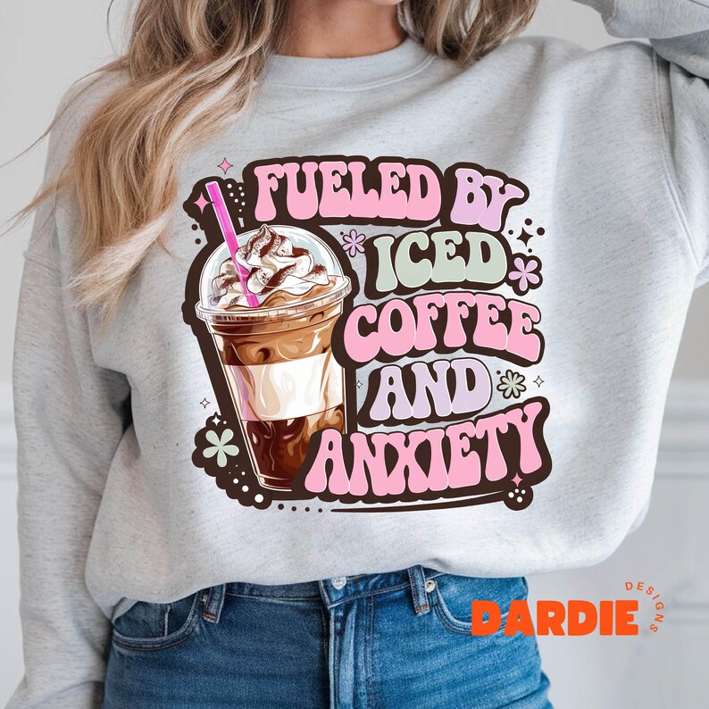 Funny Coffee Quote Png Iced Coffee Clipart Coffee Lover Fueled by ...