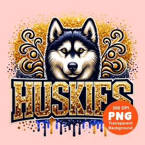 Huskies PNG Husky Mascot Png Sport Png Football Baseball Basketball School Mascot Png Sublimation Design Clipart Digital Download
