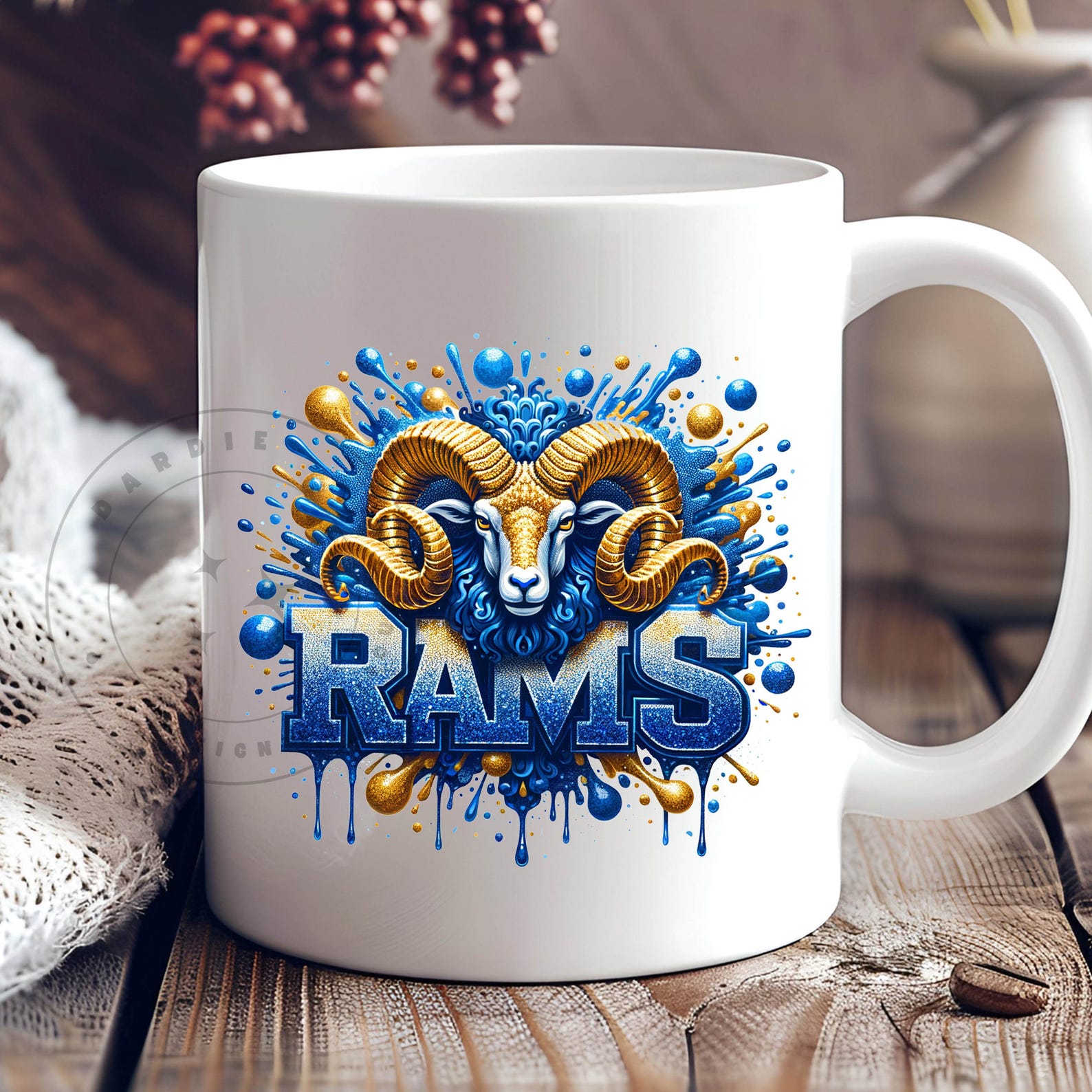 Rams PNG Mascot Png Blue Glitter Png Game Day Png Sport Png Football ...