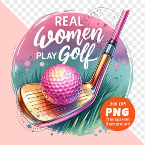Donne vere giocano a golf PNG Ragazza che gioca a golf Maglietta da golf da donna Sport da donna Png Design a sublimazione Clipart di tendenza Download digitale immagine 8