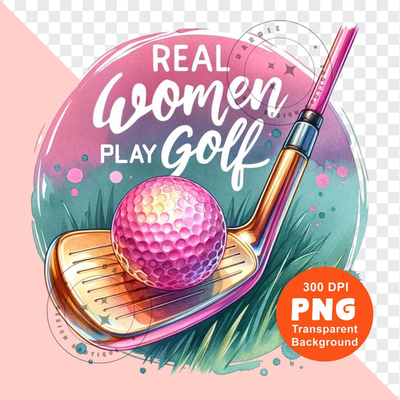 Donne vere giocano a golf PNG Ragazza che gioca a golf Maglietta da golf da donna Sport da donna Png Design a sublimazione Clipart di tendenza Download digitale immagine 8