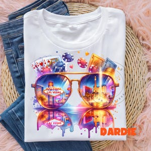 Vacaciones en Las Vegas PNG Casinos de juego Póquer Nevada Viaje a Las Vegas Diseño de sublimación de camiseta Tendencia Clipart Descarga digital