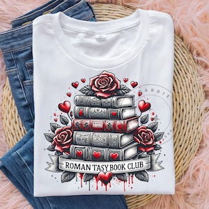 Romantasy Book Club png, Books png, Bookish png, Fantasy Books, Reader Png, reading png, Romance Book png, Book Lover Sublimation Design