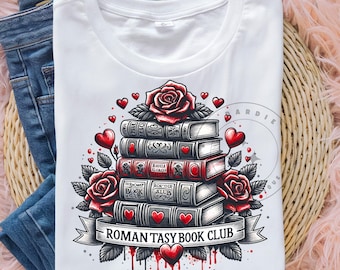 Romantasy Book Club png, Books png, Bookish png, Fantasy Books, Reader Png, reading png, Romance Book png, Book Lover Sublimation Design