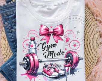 Gym Mode PNG Cute Workout Gym Rat Personal Trainer Fitness Gym Love Shirt Sublimation Design Trending Clipart Digital Download