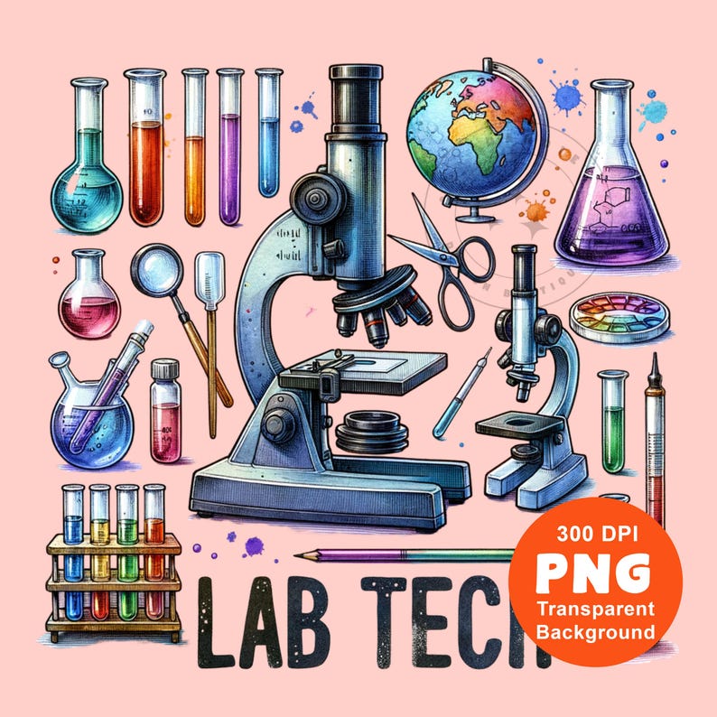 Lab Tech PNG Laboratory Technician Gift Healthcare Medical Field Lab ...