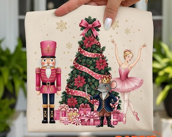 Nutcracker Ballet PNG: Mouse King Ballerina Clara Christmas Sublimation design clipart (Digital Download)