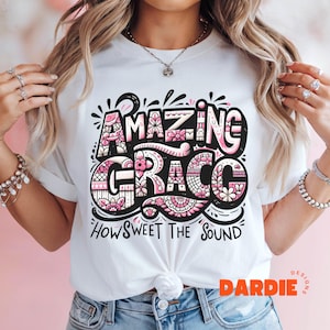 Amazing Grace PNG How Sweet the Sound, Christian Png Jesus Png Faith Png Christian Easter Png Sublimation Design Clipart Download