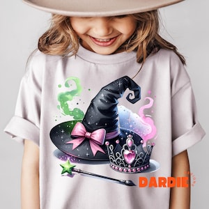 Witch Hat Png Princess Crown Wand PNG Wicked Witch Pink Princess Good Evil Bow Sublimation Design Trending Clipart Digital Download