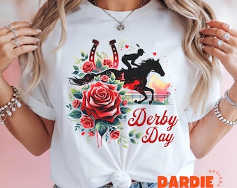 Derby Day PNG Horse Racing Derby Day at the Derby Run for Roses Derby Hat Brushstrokes Sublimation Design Clipart Digital Download