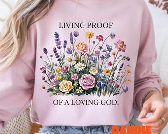 Prueba viviente de un Dios amoroso PNG Salmo Versículo bíblico Proverbio cristiano Jesús Fe PNG Diseño de sublimación Clipart Descargar