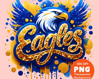 Águilas PNG Mascota águila Png Deporte Png Fútbol Béisbol Baloncesto Mascota escolar Png Diseño de sublimación Clipart