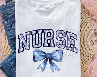 Nurse PNG Toile Nurse Coquette Bow Png Nursing Png Nurse Love Png Sublimation Design Trending Clipart Digital Download