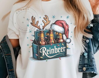 Reinbeer PNG Funny Christmas png Beer png Reindeer Beer png Digital Sublimation Clipart INSTANT DOWNLOAD