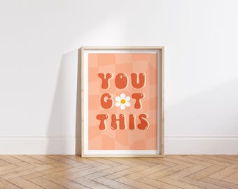 Du hast das Poster | Ermächtigendes Zitat | Wandkunst | Poster | Positiv | Geschenk | Affirmation