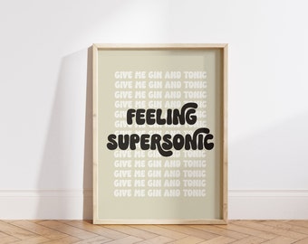 Feeling Supersonic Songtexte | Oasis Musik Poster