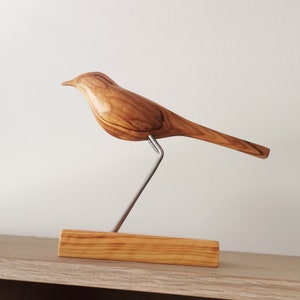 Lucky Bird Sculpture Handmade olive wood sculpture.  A Limited edition of 50.FREE SHIPPING