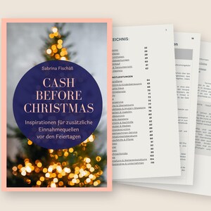 Cash Before Christmas eBook | Over 50 Ideas for Extra Money Before Christmas | Side Income, Decluttering, Selling | PDF German image 1
